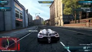 NFS Most Wanted 2012: "Turbulence" Circuit Race 1:49.93 Koenigsegg Agera R Pro Mods