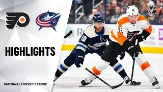 NHL Highlights | Flyers @ Blue Jackets 11/27/19