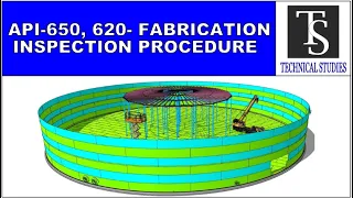 API 650, API 620 STORAGE TANK- SHOP FABRICATION AND INSPECTION PROCEDURE.