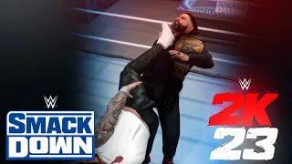 The Usos Superkick Roman Reigns to shatter The Bloodline: June 16, 2023 Re-Created in WWE 2K23!