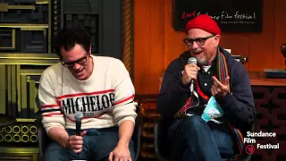 Bobcat Goldthwait talks about setting a talk show on fire at Cinema Cafe