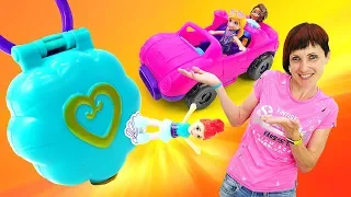 Распаковка Polly Pocket / Полли Покет. Куклы, Маша Капуки и волшебный медальон. Игрушки для девочек