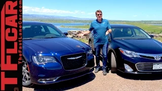 2015 Chrysler 300S vs Toyota Avalon 0-60 MPH Mega Mashup Review & Drag Race