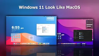 Windows 11 Look Like MacOS  | Mac Theme For Windows 11