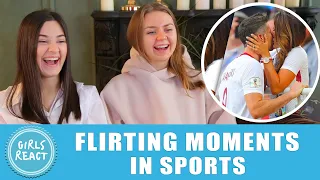 Girls React - 25 BIGGEST FLIRTING MOMENTS IN SPORTS. Reaction