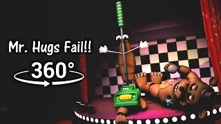 360°| MR. HUGS FAIL!! - FNAF6/FFPS [SFM] (VR Compatible)