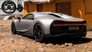 1480HP Bugatti Chiron | Forza Horizon 5 | Steering Wheel Gameplay