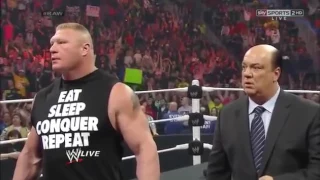 Undertaker Returns 2014 And Destroys Brock Lesnar - RAW 02/24/2014 [HD]