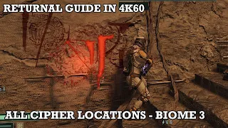 Returnal Guide - All Xenoglyph Cipher Locations in Derelict Citadel (Biome 3) | 4K60, PlayStation 5