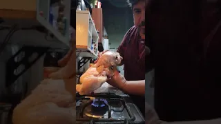 descongelar un pollo rápido para separar las presas