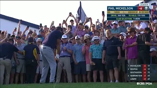 Phil Mickelson's moderate support at the 2021 US PGA Championship - Crazy scenes at the 18th