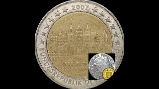 Германия 2007 | 2 € евро (Шверинский замок) | Памятная монета