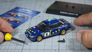 Unboxing Subaru Legacy RS WRC rally No.8 Kyosho 1/64 Collection