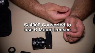 SJ4000 Action Cam Converted to use C Mount Lenses