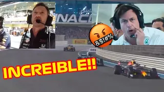 La BRUTAL REACCION de TOTO WOLFF y CHRISTIAN HORNER al DUELO entre MAX VERSTAPPEN Y LEWIS HAMILTON