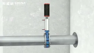 Working principle and application demonstration of pneumatic knife gate valve