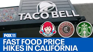 California fast food price hikes: Here's where prices have gone up