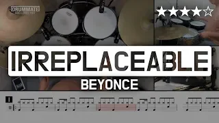 [Lv.14]  Irreplaceble - Beyonce (★★★★☆) Pop Drum Cover (Score, Lessons, Tutorial) | DRUMMATE