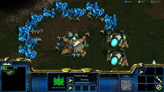 Starcraft Brood War 1 Protoss vs 7 random Computers