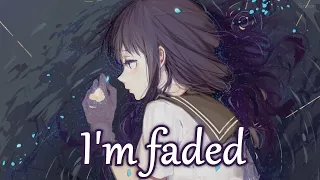 Nightcore - Faded (Piano Version) - (Lyrics)