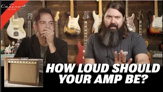 Stage Volume  Tone and how loud should your amp be to get the best tone?