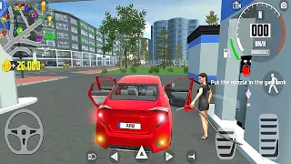 Red Honda Civic Car Driving Simulator 2 - Best Android Gameplay