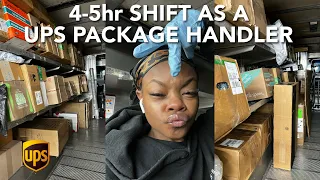 what it’s like working as a UPS PACKAGE HANDLER (4-5hr shift)📦 | what to expect, tips & tricks