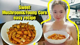 Sweet Mushroom and Young Corn Recipe
