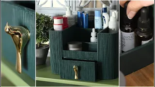 DIY Cardboard Organizer // Cosmetics Organizer // Cardboard Crafts