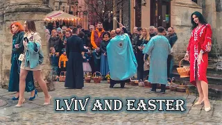 🇺🇦 Magic of Easter in Lviv 2023. Virtual walking tour. Ukraine [4K]