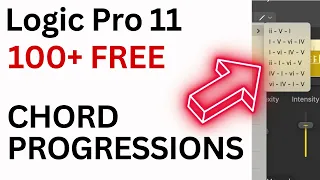 Logic Pro 11 Chord Track 100's of FREE CHORD PROGRESSIONS | No MIDI Packs Needed