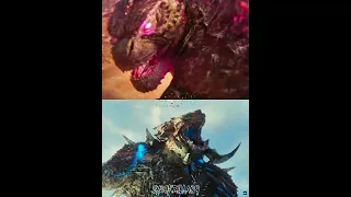 Godzilla (GXK) vs Mega Kaiju (PRU) |#godzillaxkongthenewempire #pacificrimuprising