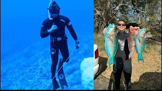 Dive bombing vs Going to the bottom | Hawaii Spearfishing