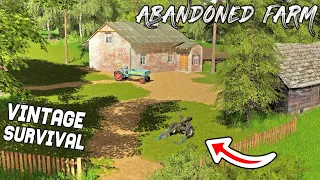 STARTING WITH $0 ON ABANDONED FARM | Vintage Survival | Episode 1