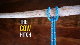 How to Tie the Cow Hitch (Lark's Head Knot) - 3 EASY Ways! | How to Tie a Hitch Knot