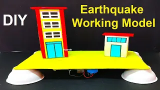 earthquake working model for science exhibition - diy - science project | DIY pandit