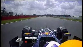 Formel 1 Onboard Lap David Coulthard Silverstone 2008