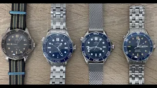 OMEGA Seamaster Diver 300M James Bond 50th Anniversary - vs Golden Eye, NTTD & Standard