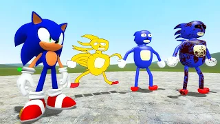 All NEW 3D ,2D AND MODEL SONIC To GOD SONIC SANIC CLONES MEMES PART #24 in Garry's Mod