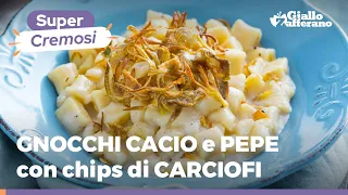 GNOCCHI CACIO E PEPE con CARCIOFI CROCCANTI: ricetta perfetta!