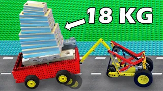 4 Hard Trials vs 18KG Woods - 7 Types of LEGO Cars - Experiments with Lego Technic 4K