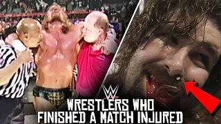 10 Wrestlers Who Finished A Match INJURED!