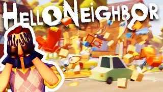 EXTREME CAR BOWLING IN HELLO NEIGHBOR! WHAT?! | Hello Neighbor Alpha 4 Gameplay