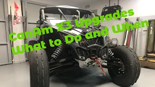 CanAm X3 upgrades, What to do first