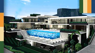 Bloxburg: Luxurious Modern Mansion SpeedBuild Part 1 | 2.5M