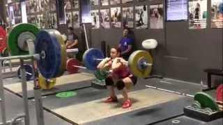 Alyssa Clean 100 kg (220 lbs) at 63 kg bodyweight