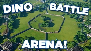 DINOSAUR BATTLE ARENA ALL DINOSAURS!!! - Jurassic World Evolution