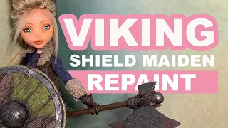 Custom Repaint! Viking Shield Maiden OOAK