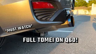 FULL TOMEI ON Q60 *MUST WATCH*