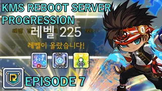 EXP Link Skills & Level 225! - Korean MapleStory Reboot Server Progression 2022 Episode 7